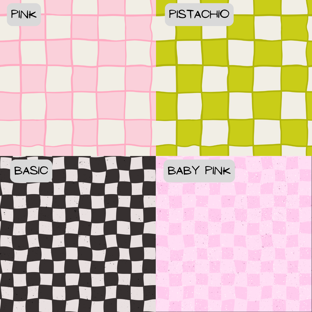 Wavy Check - Various Colour Options