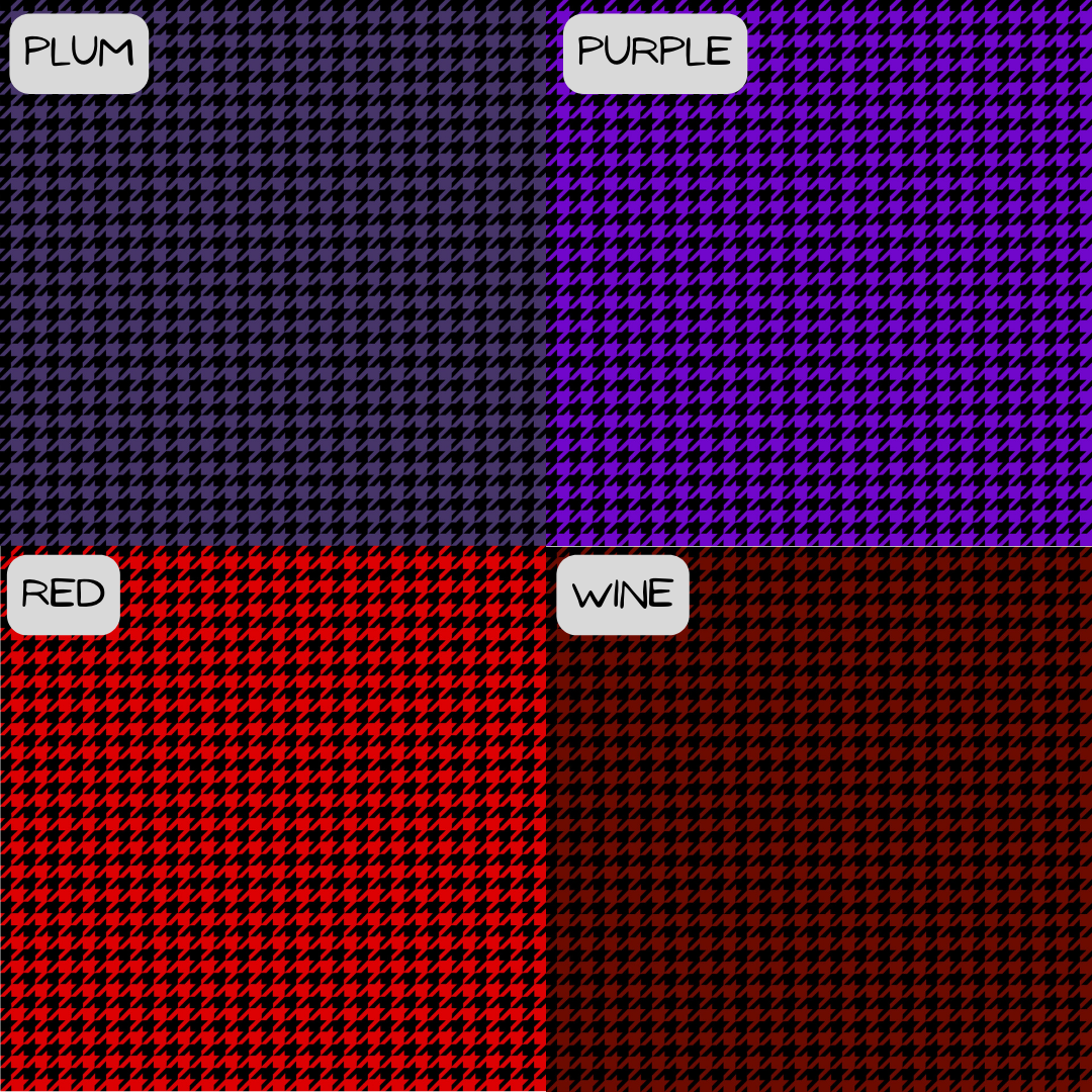 Houndstooth - Various Colour Options