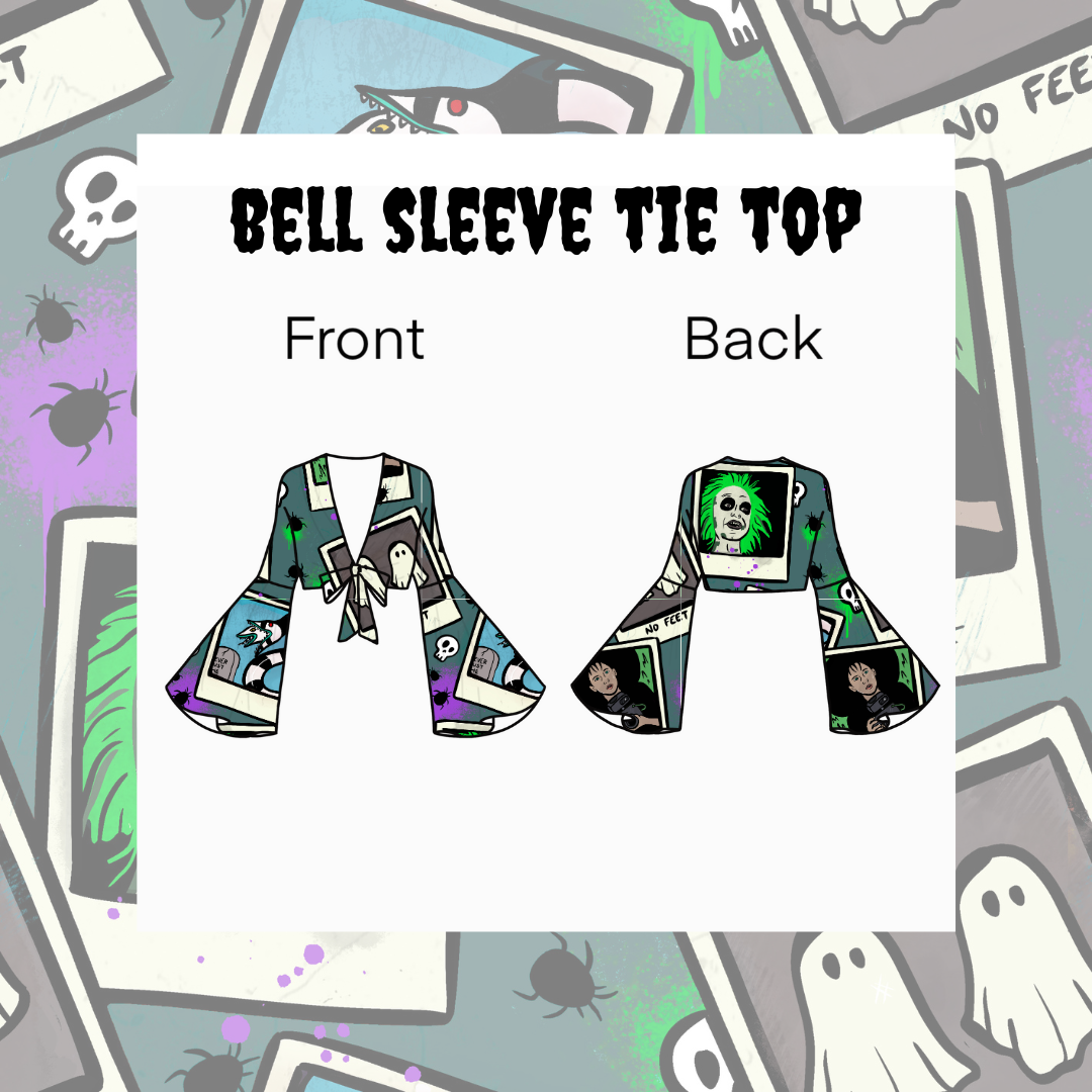 Bell Sleeve Tie Top - Adults