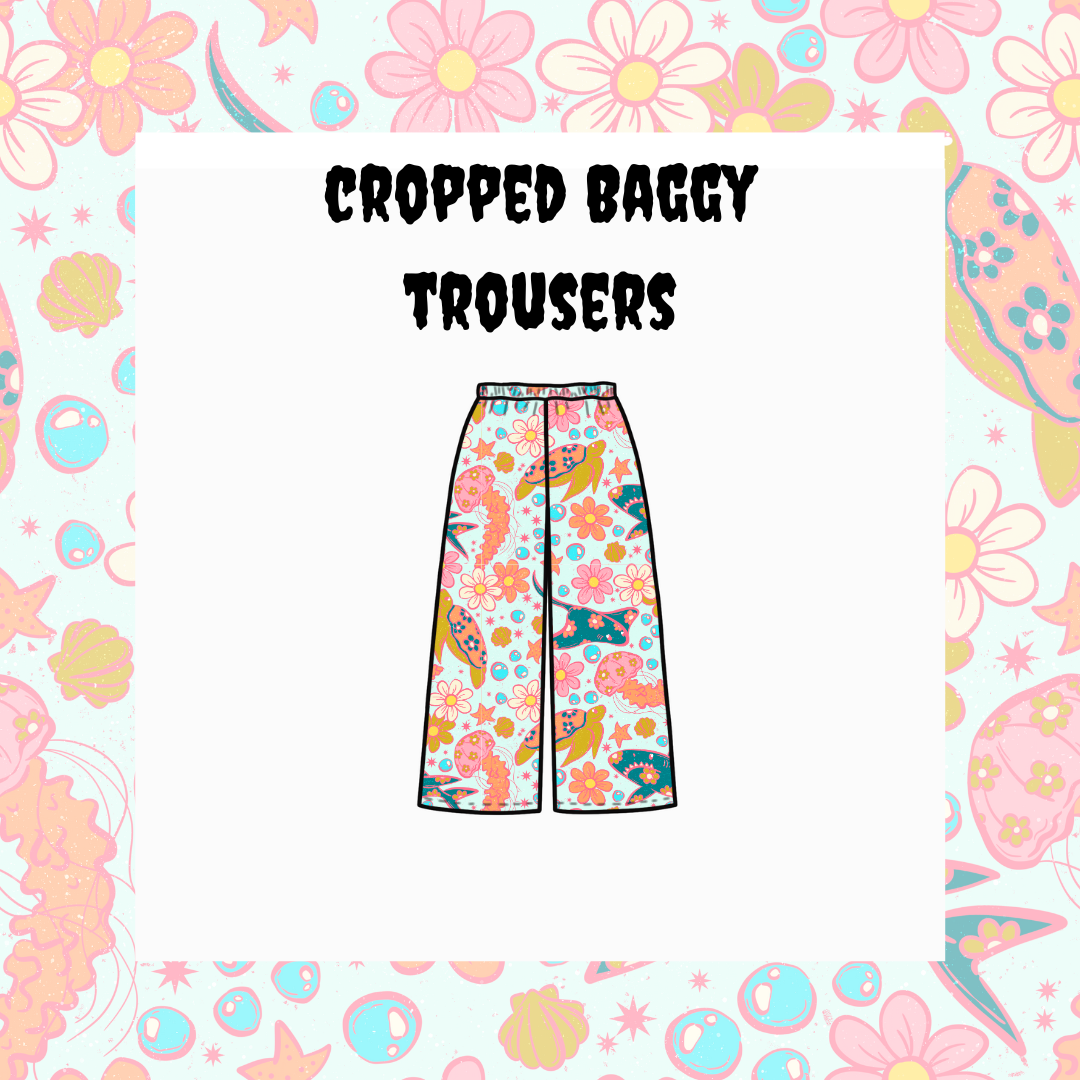 Cropped Baggy Trousers - Adults