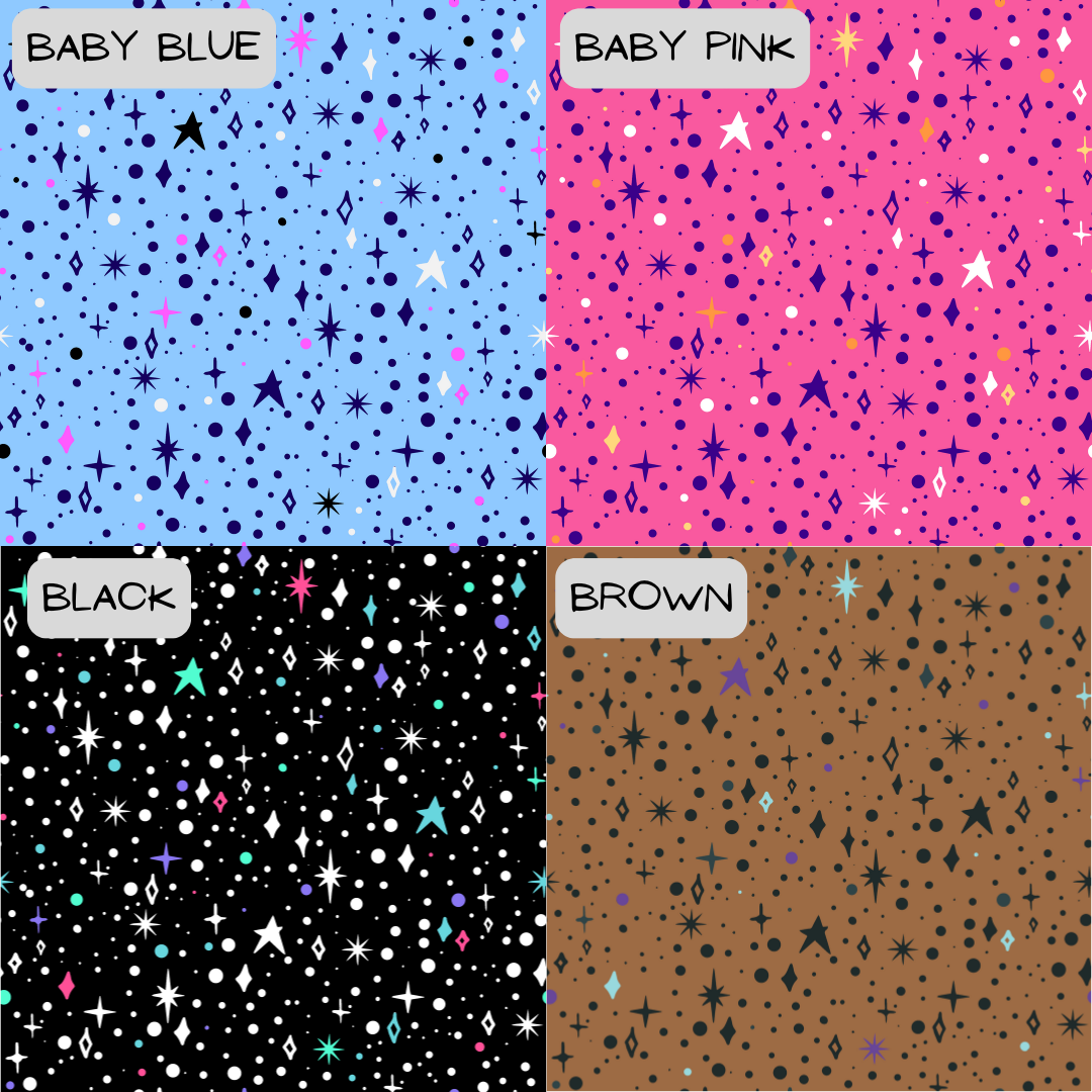 Sketchy Stars - Various Colour Options