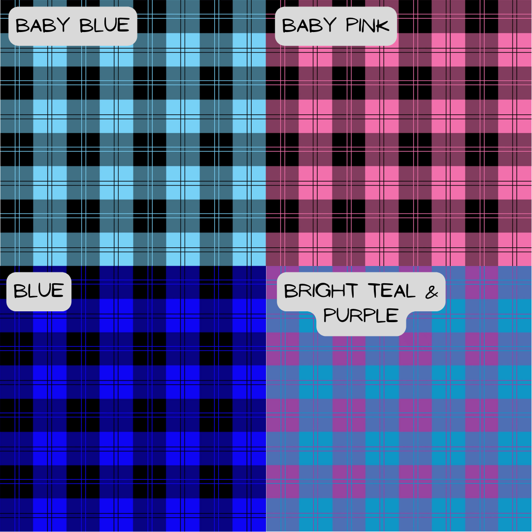 Bold Plaid - Various Colour Options