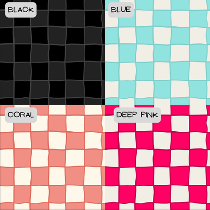 Wavy Check - Various Colour Options