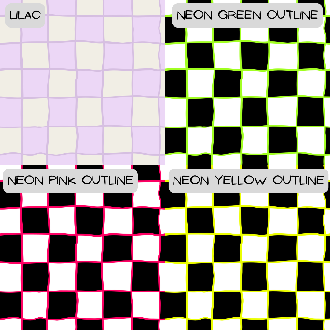 Wavy Check - Various Colour Options