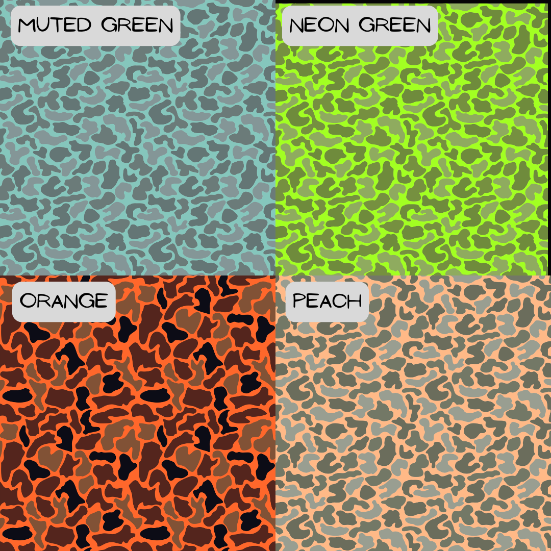 Camo - Various Colour Options