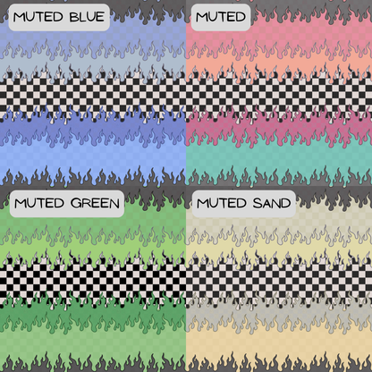 Flames - Various Colour Options