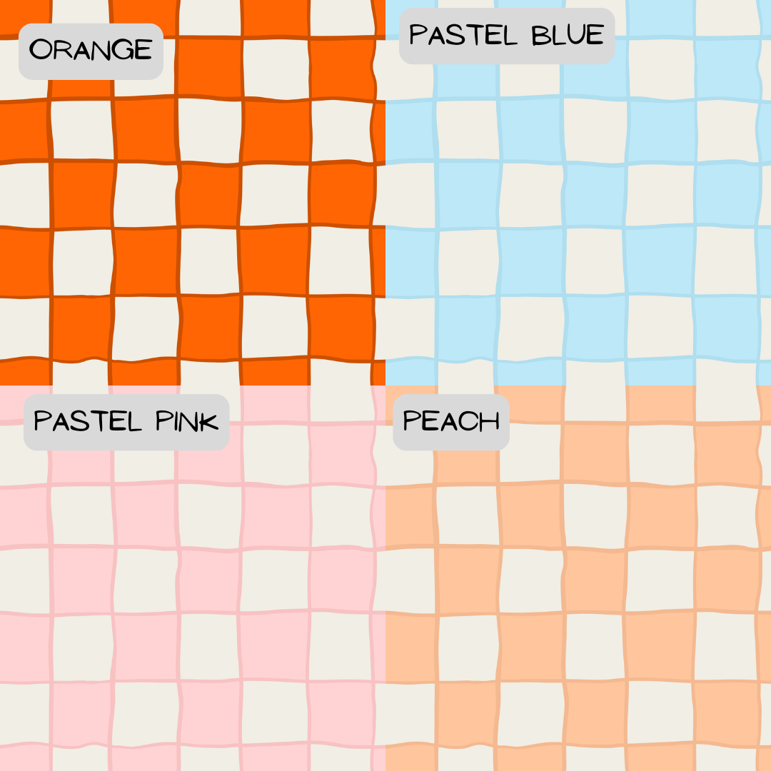 Wavy Check - Various Colour Options