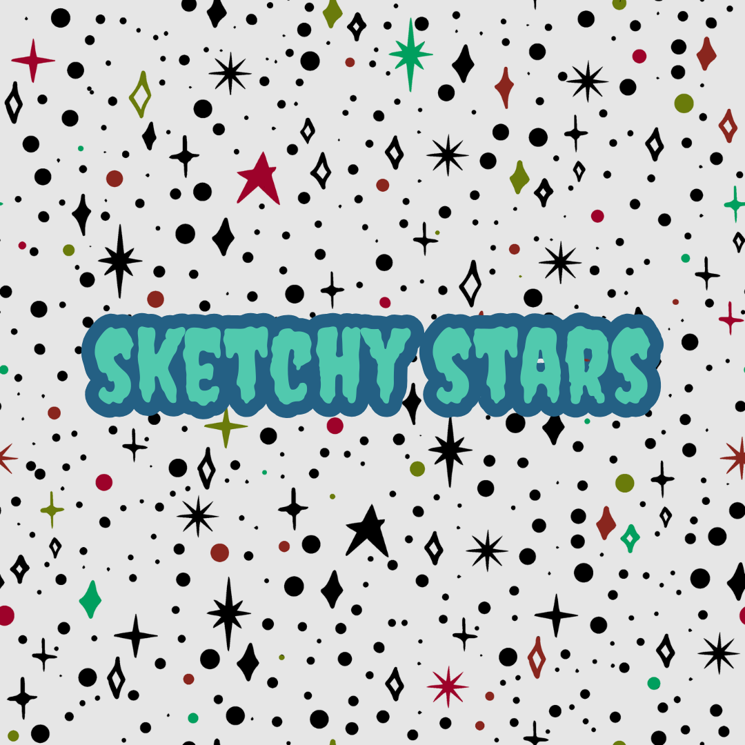Sketchy Stars - Various Colour Options